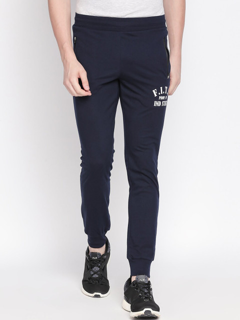 

FiTZ Men Navy Blue Solid Slim-Fit Joggers