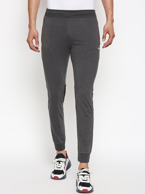 

FiTZ Men Grey & Black Solid Slim-Fit Joggers