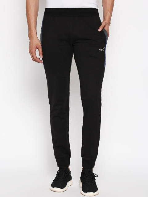 

FiTZ Men Black Solid Slim-Fit Joggers