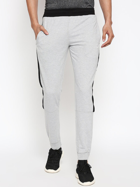 

FiTZ Men Grey Solid Slim-Fit Joggers