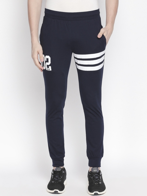 

FiTZ Men Navy Blue Solid Slim-Fit Joggers