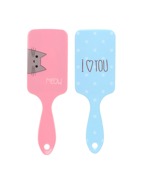 

CUTECUMBER Set of 2 Multicoloured Hair Brushes, Multi