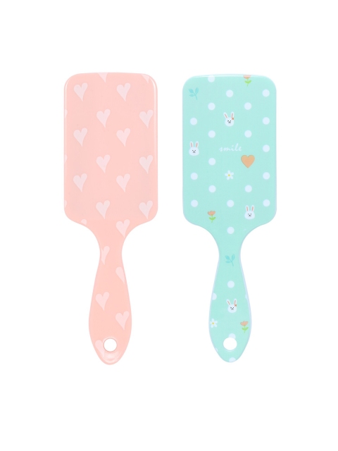 

CUTECUMBER Set of 2 Multicoloured Hair Brushes, Multi