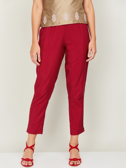 

Melange by Lifestyle Women Red Trousers