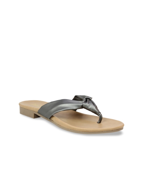 

Inc 5 Women Grey Open Toe Flats