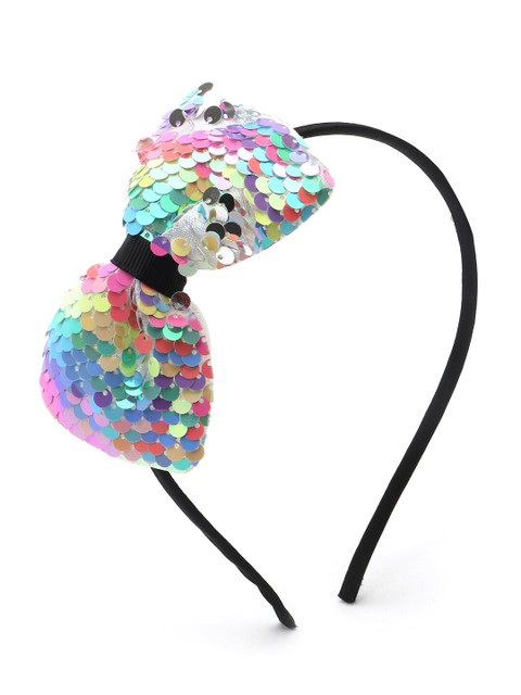 

The Magic Wand Girls Black & Blue Sequin Embellished Hairband