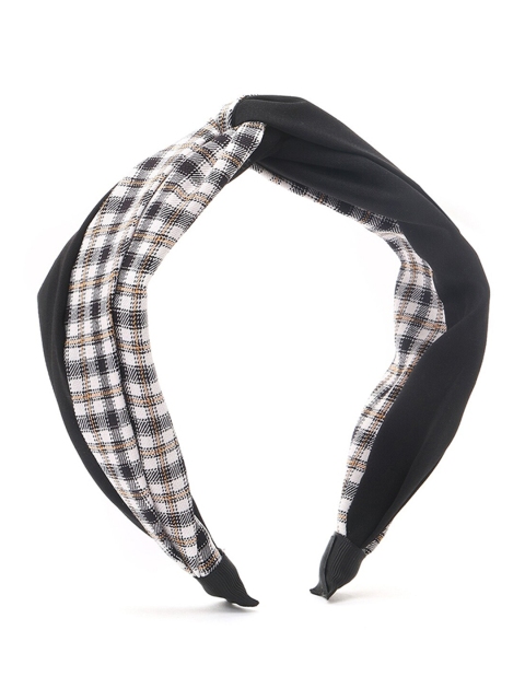 

The Magic Wand Girls Black & White Checked Knotted Hairband