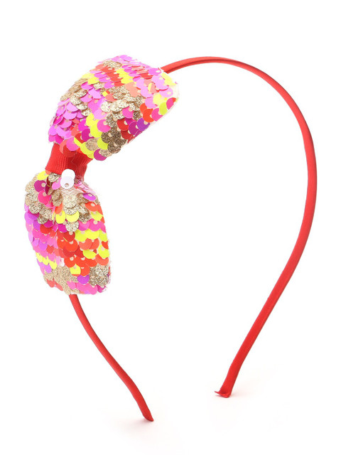 

The Magic Wand Girls Red & Pink Embellished Hairband