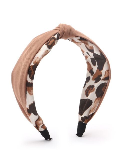 

The Magic Wand Girls Brown & White Knotted Hairband