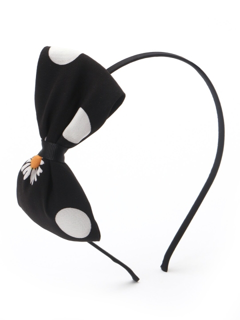

The Magic Wand Girls Black Bow-Styled Lace Hairband