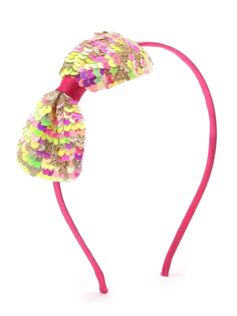 

The Magic Wand Girls Fuchsia & Green Embellished Hairband