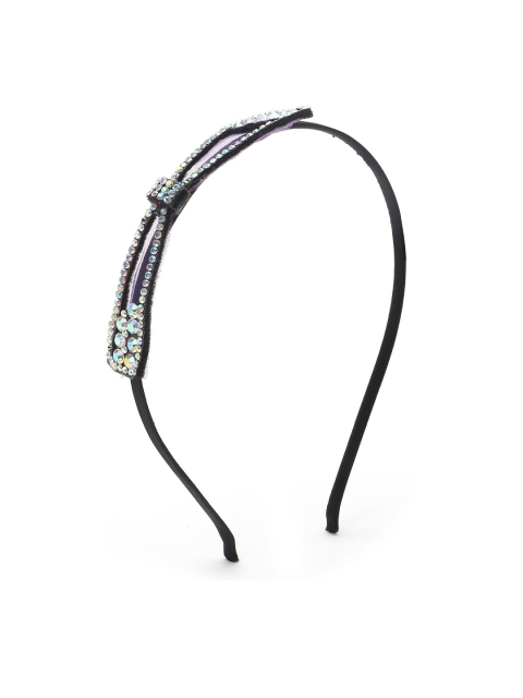 

The Magic Wand Girls Black & Purple Embellished Hairband