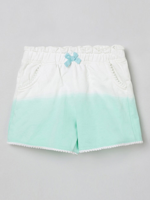 

max Girls Blue Ombre Mid-Rise Regular Shorts