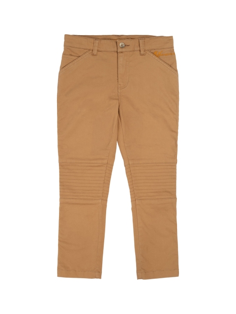 

UNDER FOURTEEN ONLY Boys Khaki Slim Fit Trousers