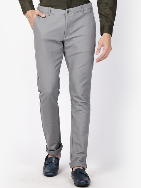 

Blackberrys Men Grey Skinny Fit Trousers