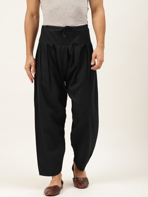 

Molly & Michel Men Black Solid Cotton Salwar