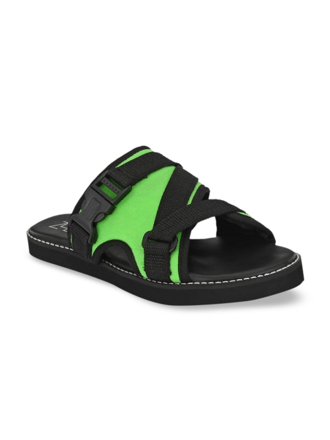 

Zebba Women Black Colourblocked Open Toe Flats