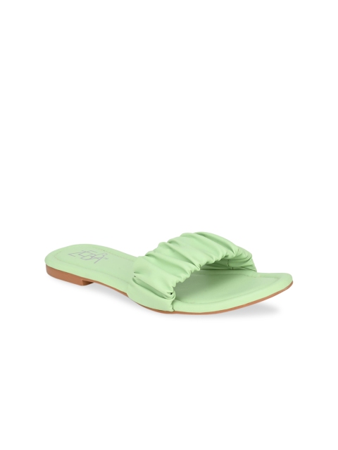 

Zebba Women Green Open Toe Flats