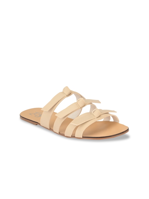 

Zebba Women Nude-Coloured Open Toe Flats