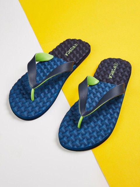 

Forca Men Blue & Green Rubber Thong Flip-Flops