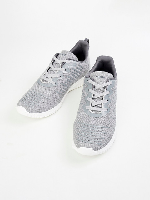 

Forca Men Grey Woven Design Sneakers