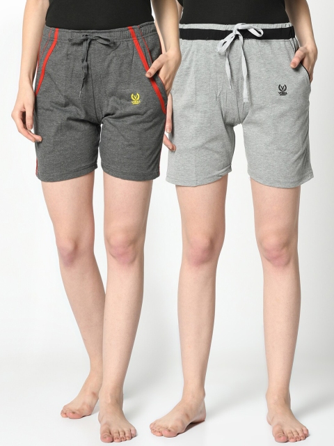

VIMAL JONNEY Women Grey Pack of 2 Lounge Shorts