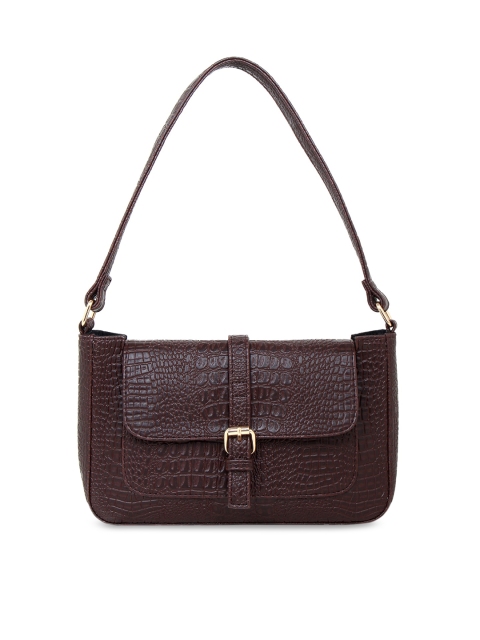 

LEGAL BRIBE Brown Textured PU Structured Sling Bag