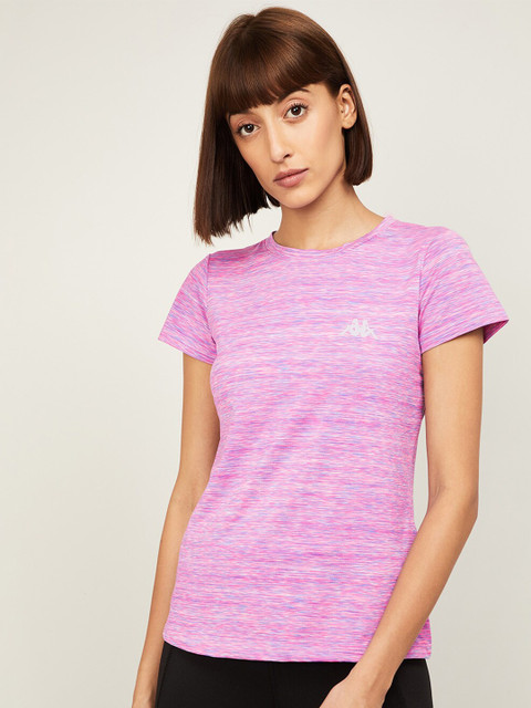 

Kappa Women Pink Printed Sports T-shirt