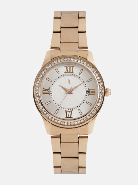 

DressBerry Women Silver-Toned Embellished Analogue Watch DB19-F