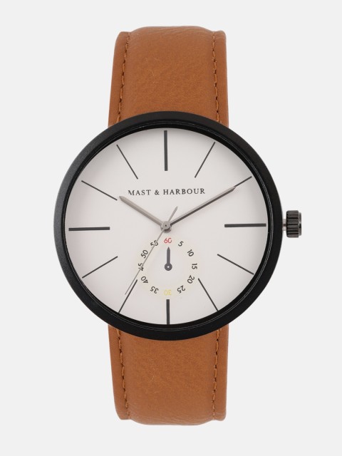 

Mast & Harbour Men Off-White Analogue Watch MH4-B