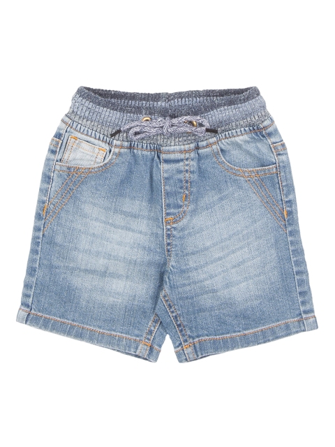 

Donuts Boys Blue Stone Washed Mid-Rise Denim Shorts