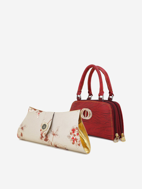

Element Cart Pack of 2 Multicoloured Printed Embellished Purse & Clutch, Multi