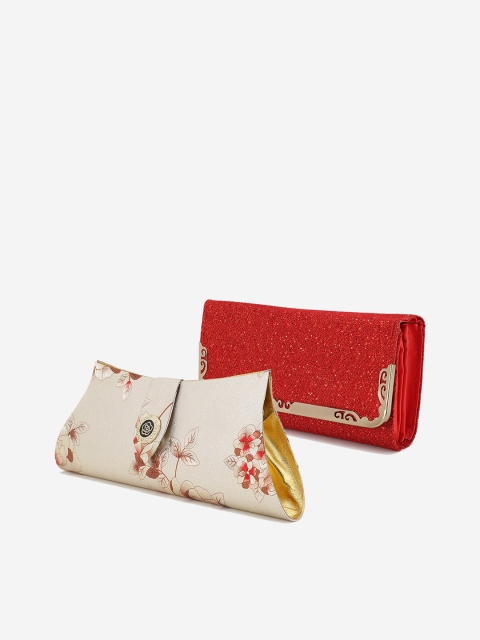 

Element Cart Pack of 2 Multi-Coloured Printed Embellished Purse & Clutch