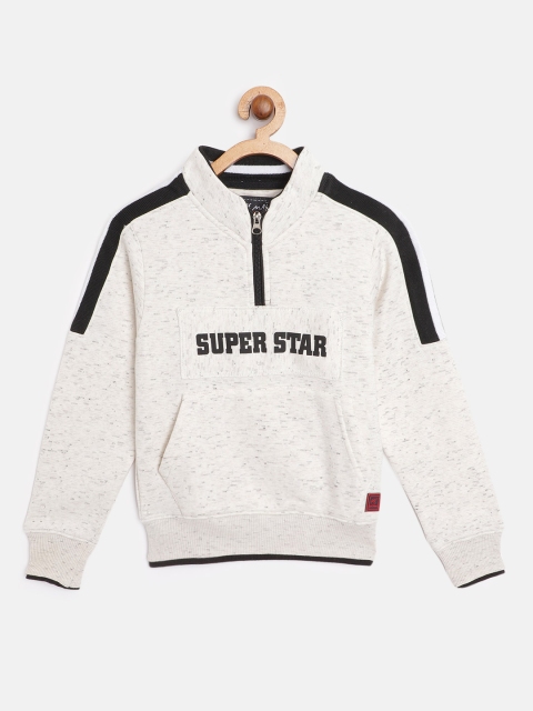 

Little Marco Boys Off White Flecked Effect Sweatshirt