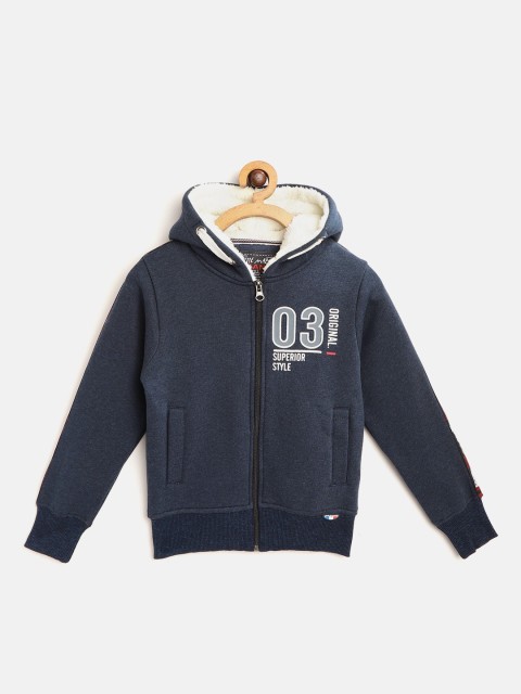 

Little Marco Boys Navy Blue Hooded Sweatshirt