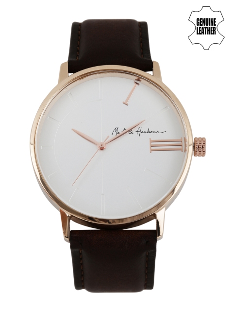 

Mast & Harbour Men Silver-Toned Analogue Watch MH13-B