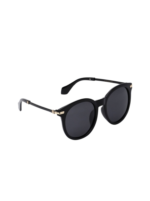 

MARC LOUIS Unisex Black Oval Sunglasses 4045 C2 BLACK