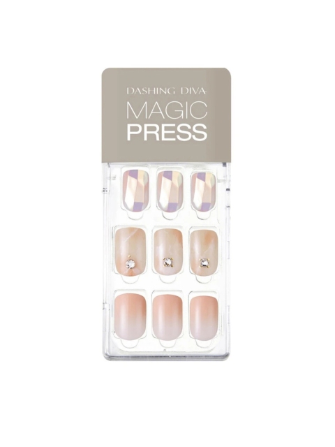 

Dashing Diva MAGICPRESS Blooming Muse Artificial Nails, Pink