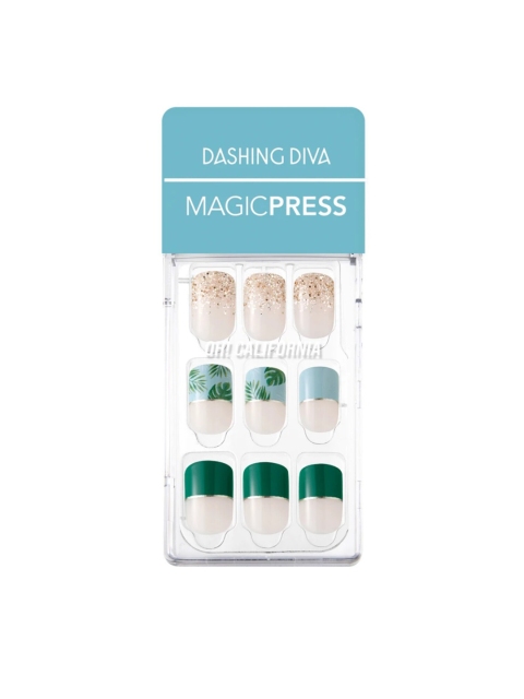 

Dashing Diva MAGICPRESS Palm Beach Artificial Nails, Multi