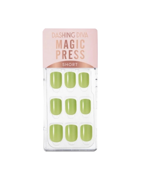 

Dashing Diva MAGICPRESS Avocado Artificial Nails, Green