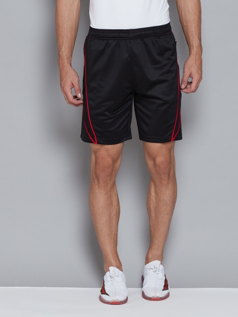 

Reebok Men Black Solid Mid-Rise Training or Gym Sports Shorts