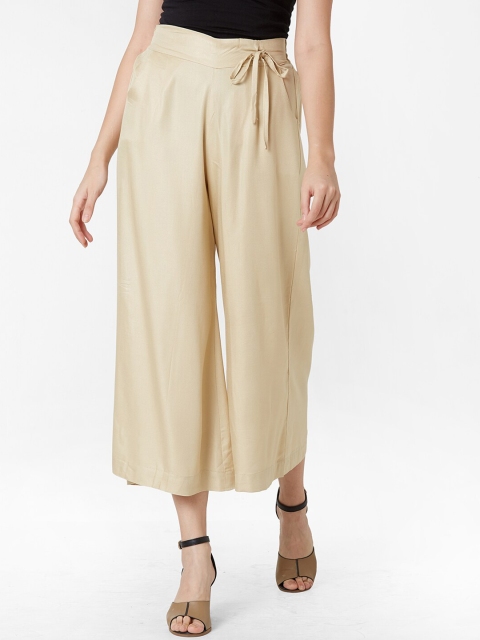

ZOLA Women Beige Flared Culottes