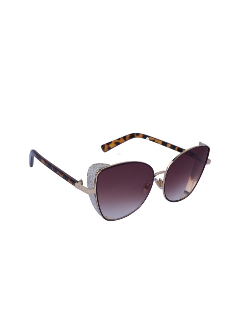 

MARC LOUIS Women Brown Full-Rim Cateye Sunglasses