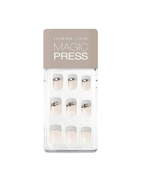 

Dashing Diva Women MAGICPRESS Wedding Day Artificial Nails, Multi
