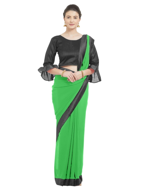 

KALINI Green & Black Saree