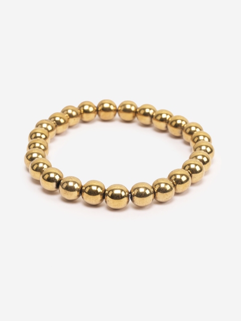 

BuckleUp Unisex Gold-Toned Hematite Elasticated Bracelet