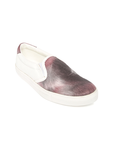 

Knotty Derby Women Pink & White Colourblocked Slip-On Sneakers