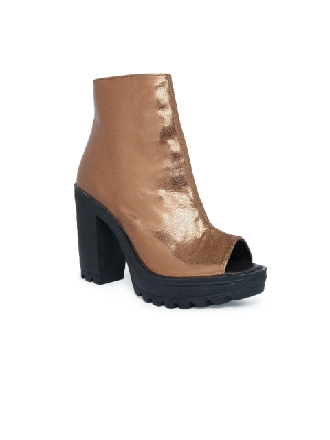 

Knotty Derby Women Copper-Toned Heeled Boots