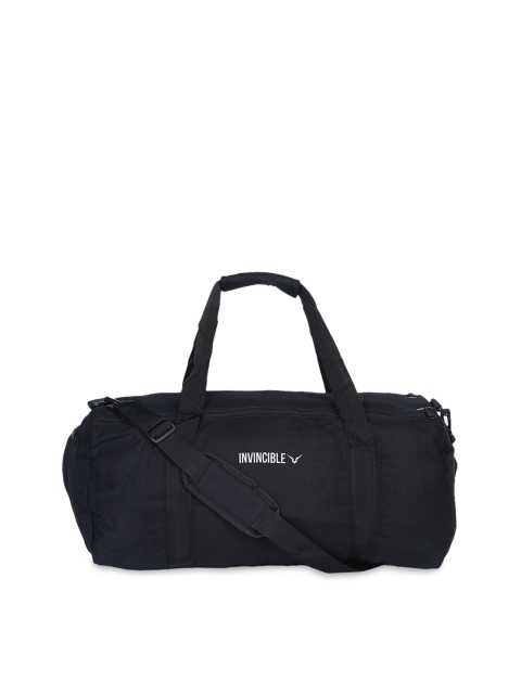 

Invincible Unisex Black Canvas Gym Bag