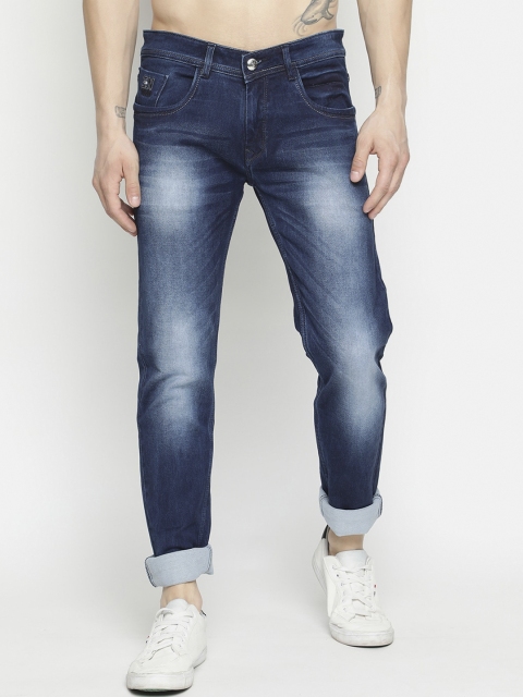 

V2 Value & Variety Men Blue Mid-Rise Heavy Fade Jeans